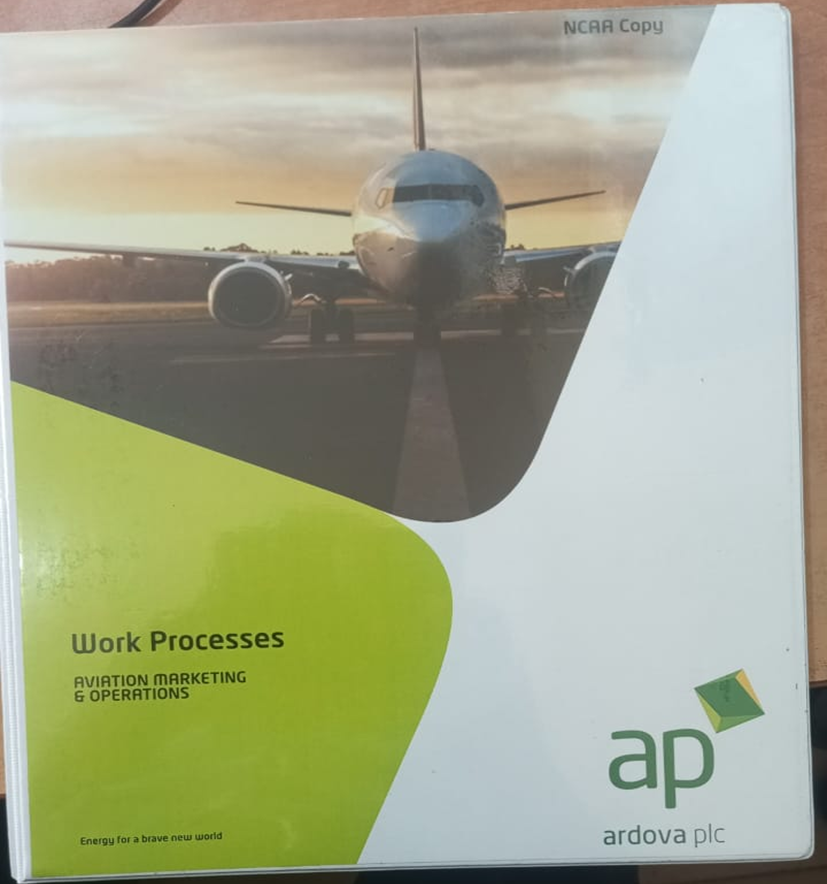 Ncaa manuals (i.) work process manual (ii.) aviation fuel quality assurance and technical operations procedure manual